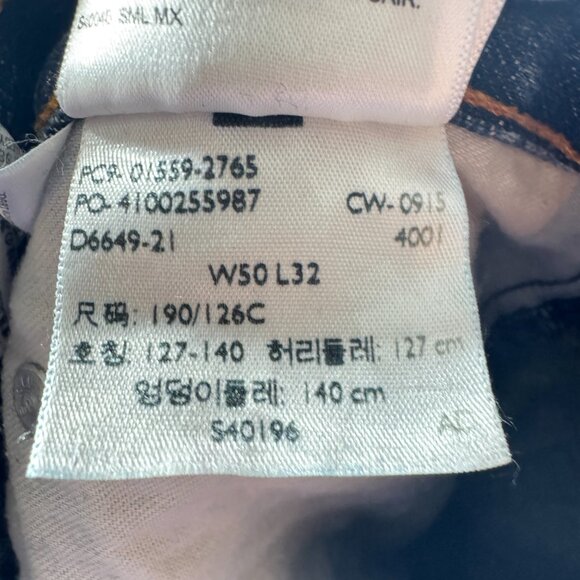 Levi’s 559 Relaxed Straight Men’s Jeans 50x32 Big & Tall Blue Denim - Picture 8 of 12